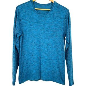 Lululemon Metal Vent Breathe Long Sleeve Shirt True Navy Neo Blue Size M